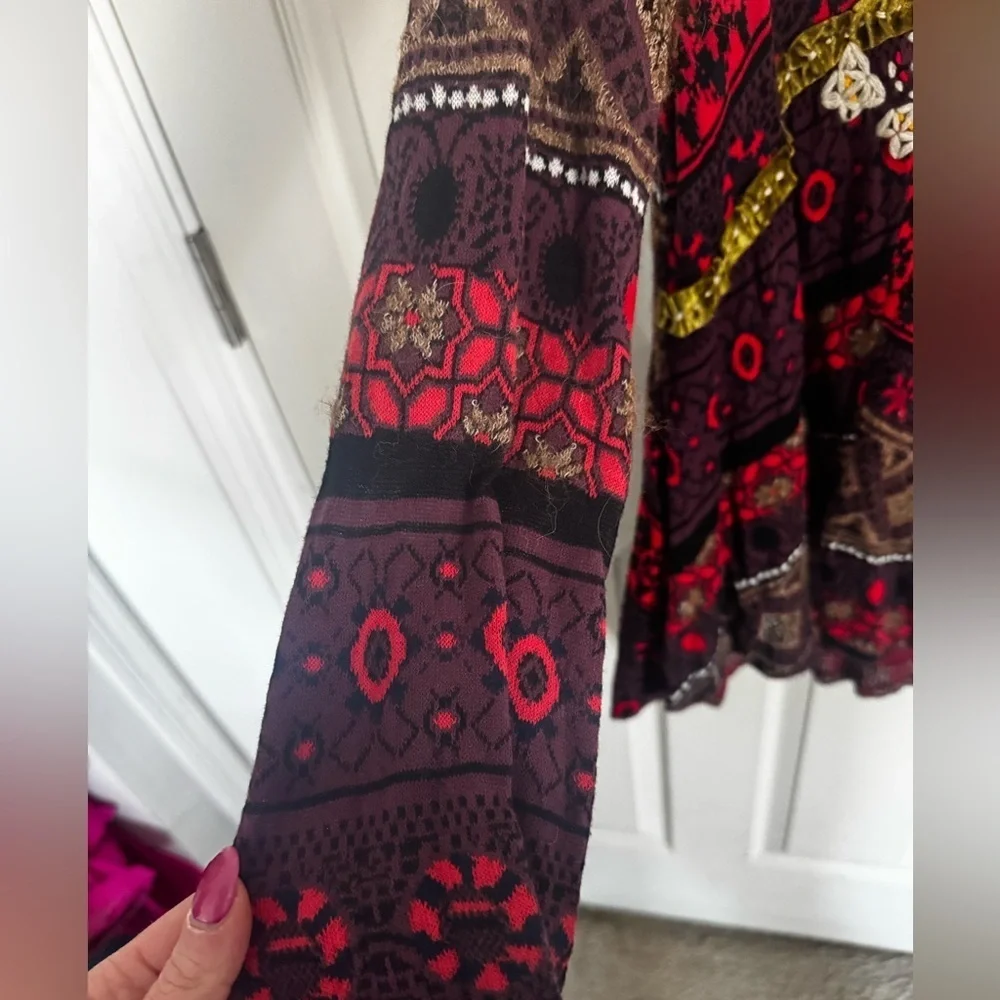 Free People World Traveler Pullover Tunic Top